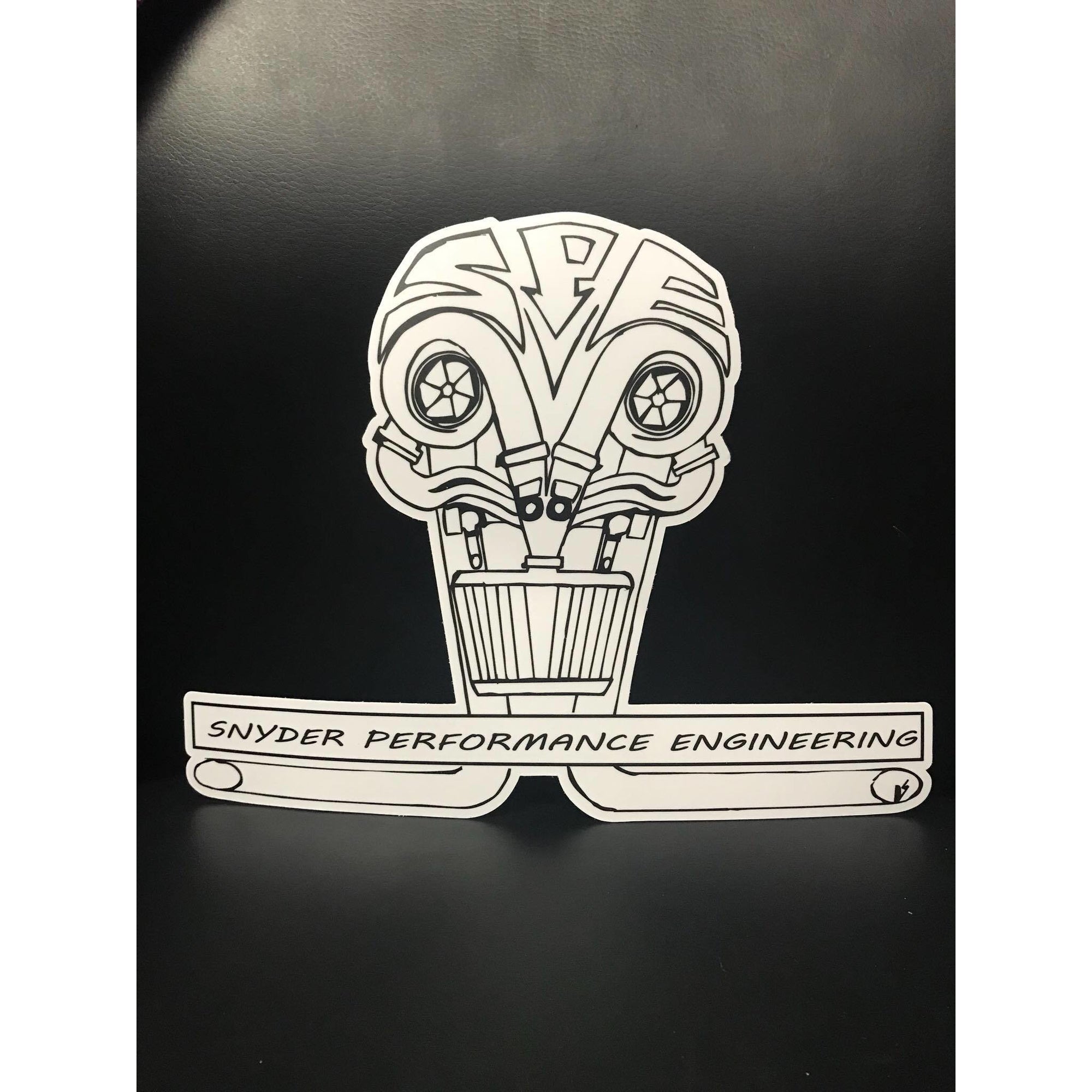 10" x 7.7" Skull Sticker