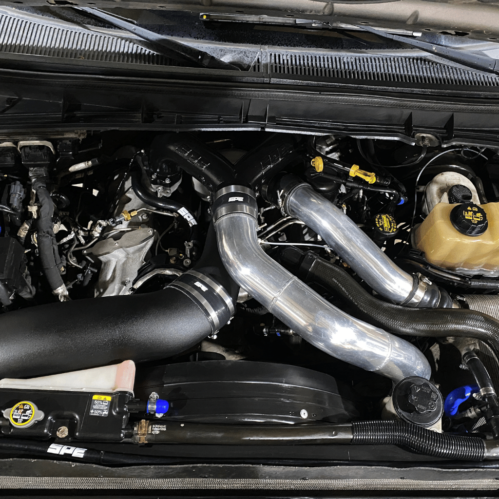 Engine Pipe Reroute SPE Motorsport 2011-2026 6.7L Powerstroke Coolant Hose Reroute Kit