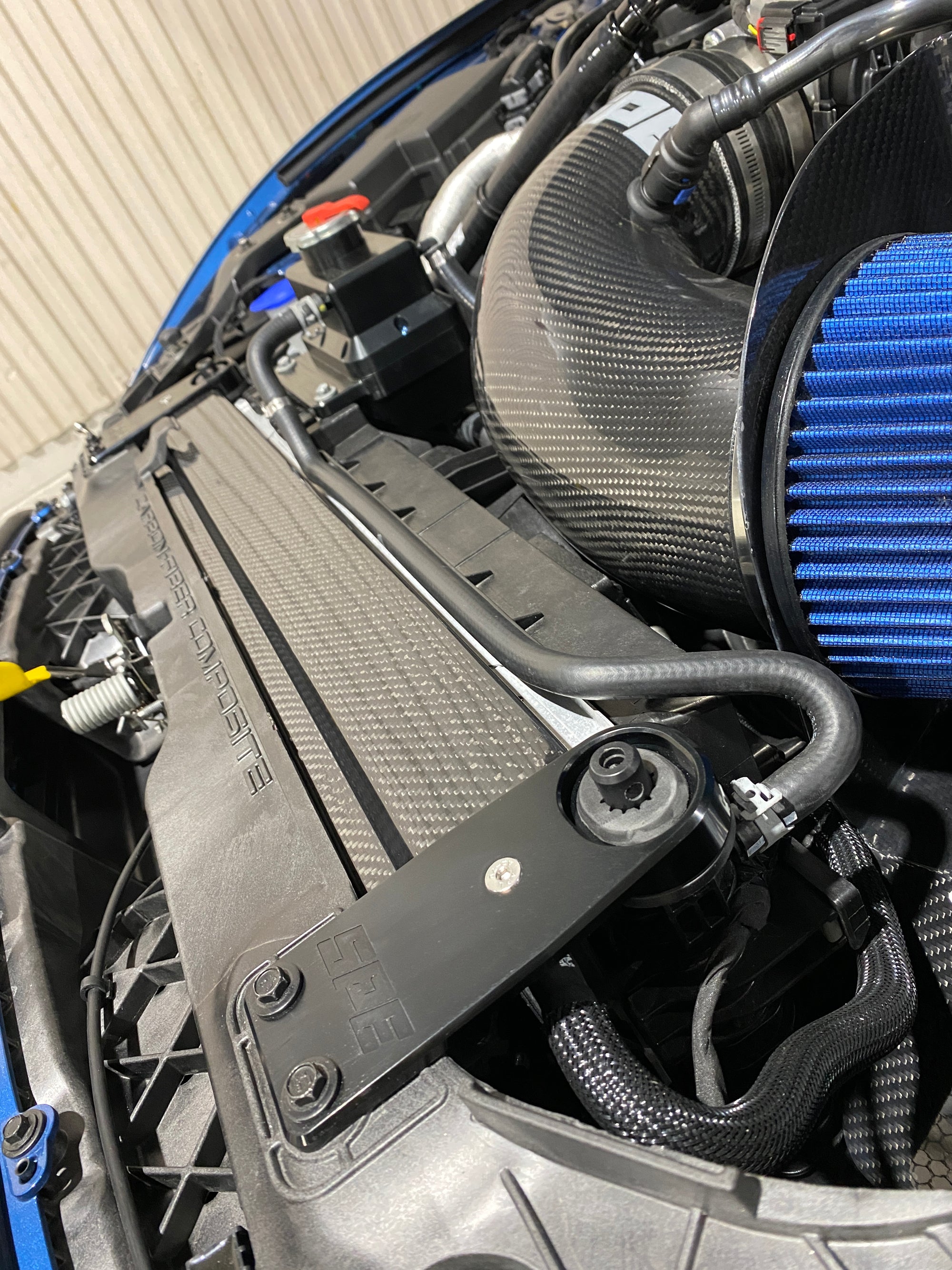 SPE Motorsport 2016-2022 GT350/GT500 Carbon Fiber Radiator Mount Kit ...